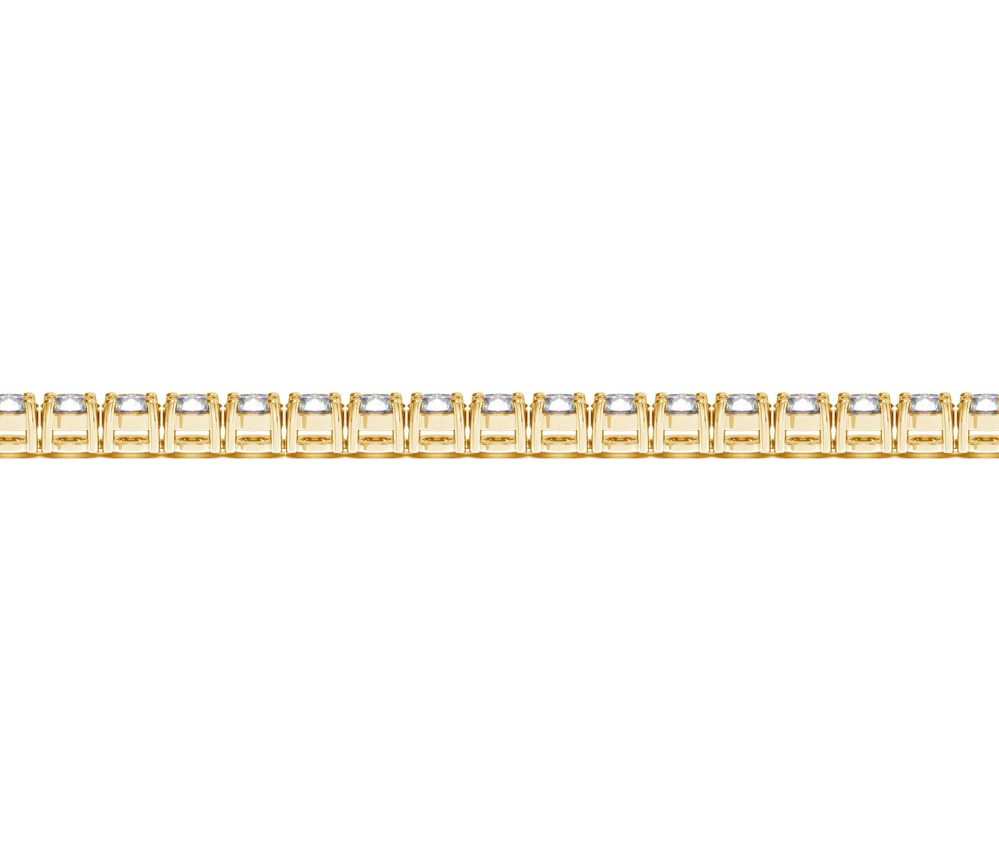 The Élan Luxe – 6.00ct Lab Diamond Tennis Bracelet in 14k Yellow Gold