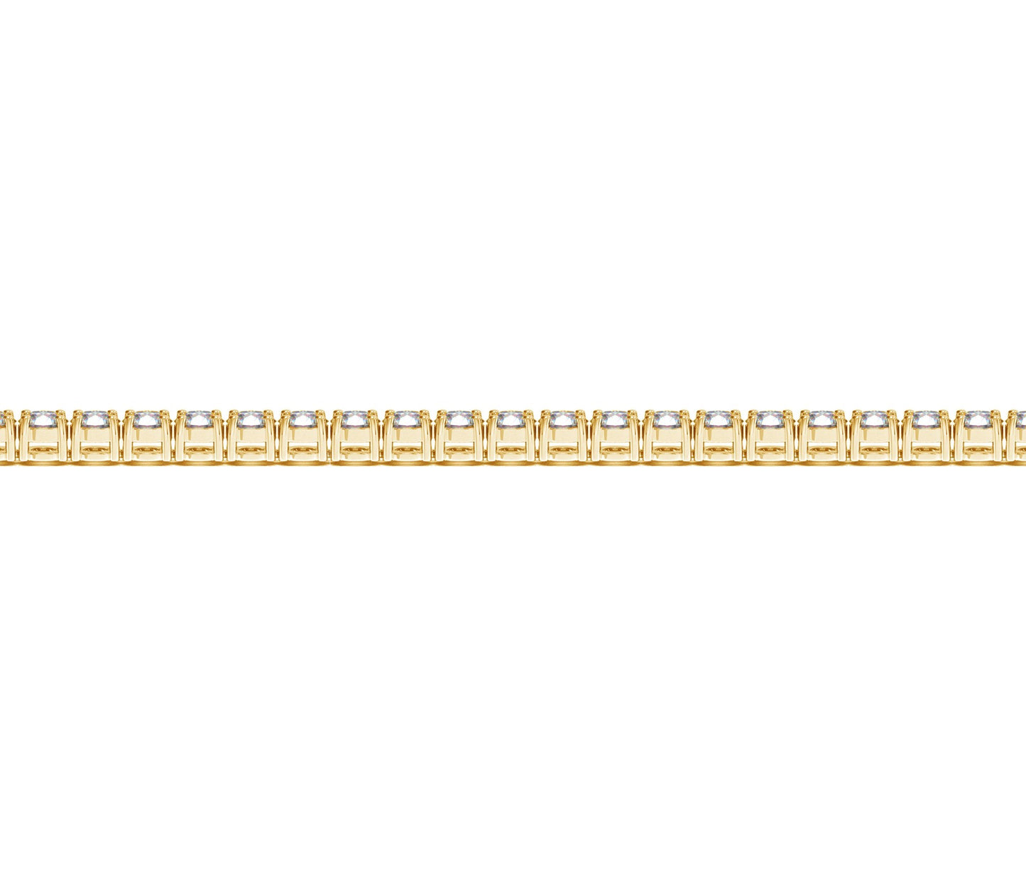 The Élan Classic – 4.00ct Lab Diamond Tennis Bracelet in 14k Yellow Gold