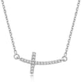 Croix Éternelle Diamond Cross Necklace – White Gold