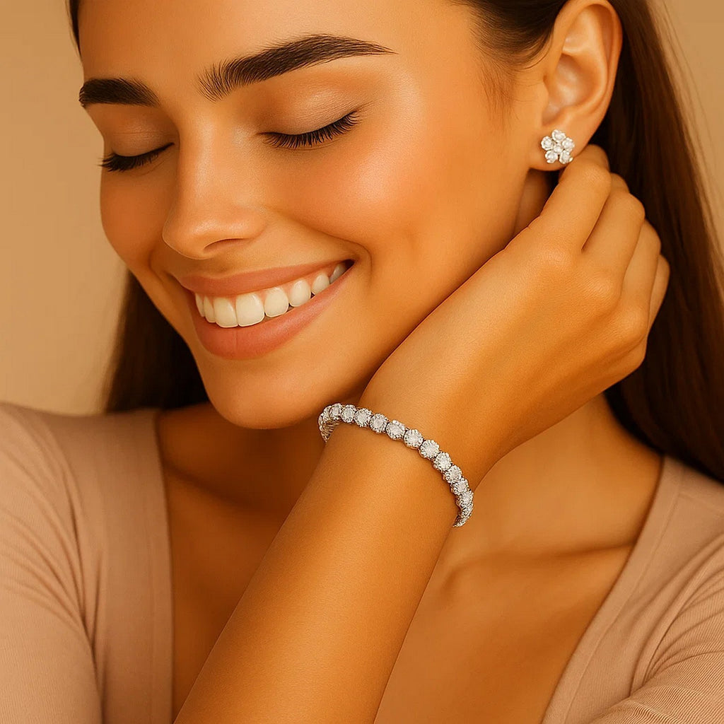 Aurelian Lab Grown Diamond Tennis Bracelet – 5 Carat