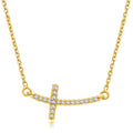 Croix Éternelle Diamond Cross Necklace – Yellow Gold