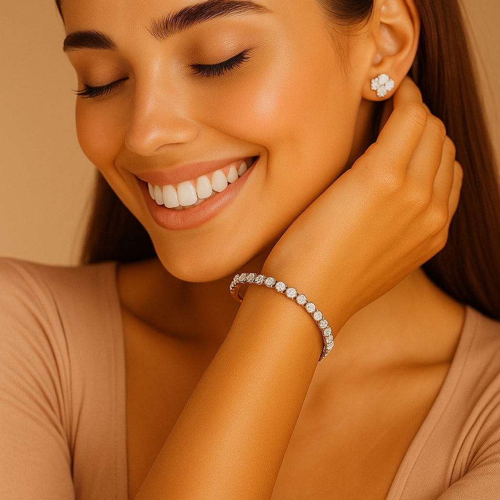 Aurelian Lab Grown Diamond Tennis Bracelet – 5 Carat