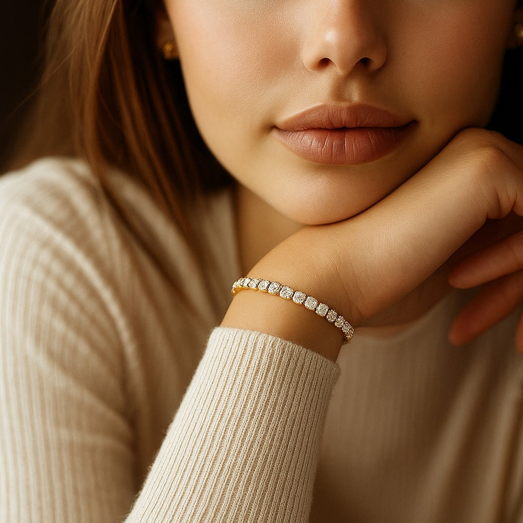Aurelian Lab Grown Diamond Tennis Bracelet – 5 Carat