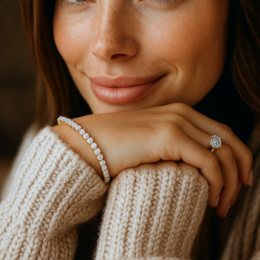 Aurelian Lab Grown Diamond Tennis Bracelet – 5 Carat