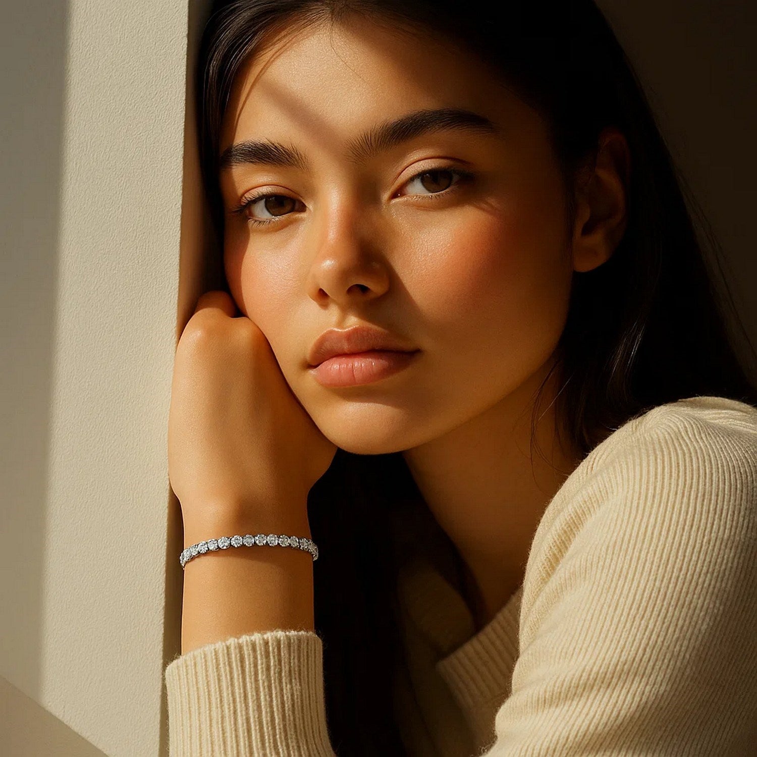 Aurelian Lab Grown Diamond Tennis Bracelet – 3 Carat