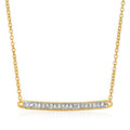 Linéa Diamond Bar Necklace – 1/10 Carat
