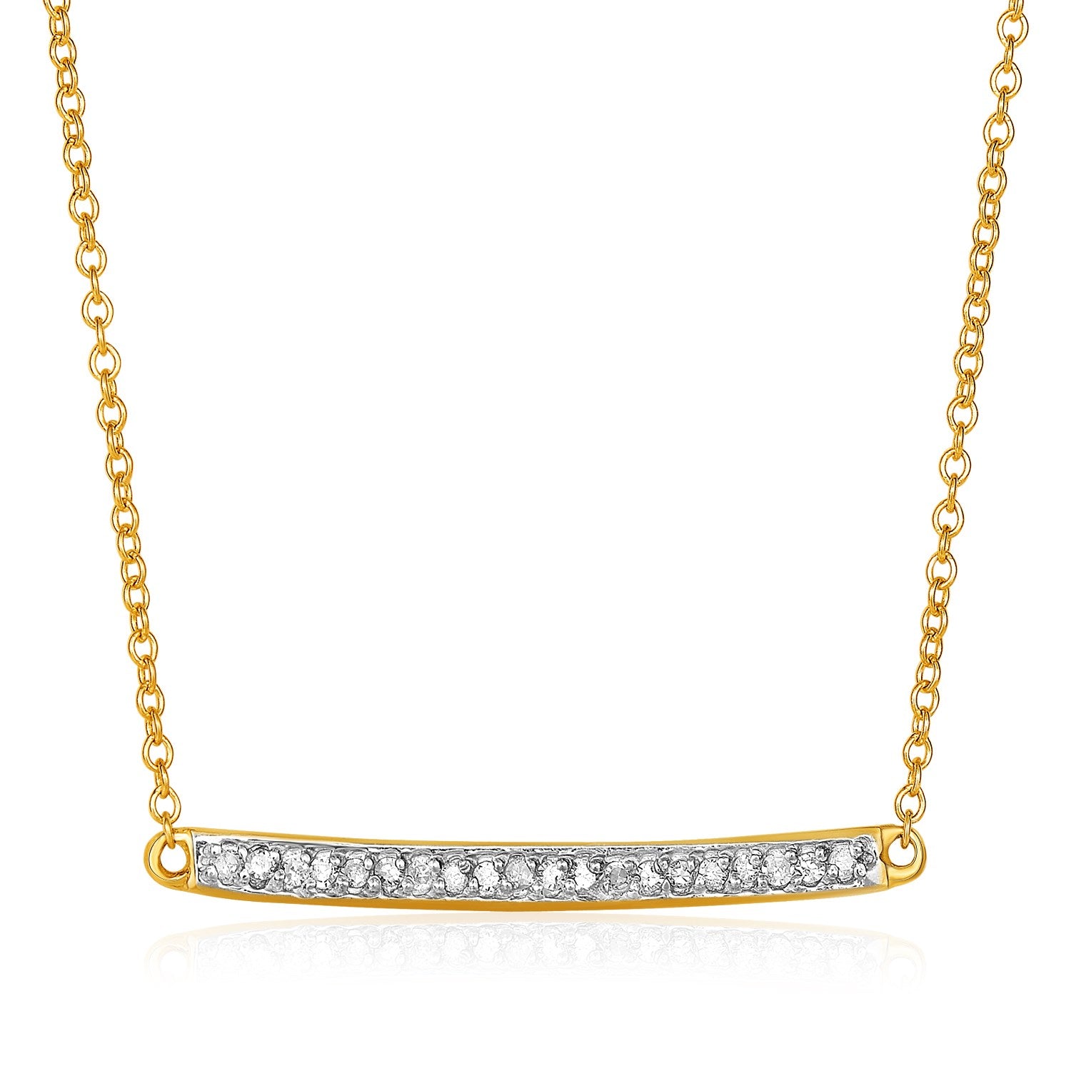 Linéa Diamond Bar Necklace – 1/10 Carat